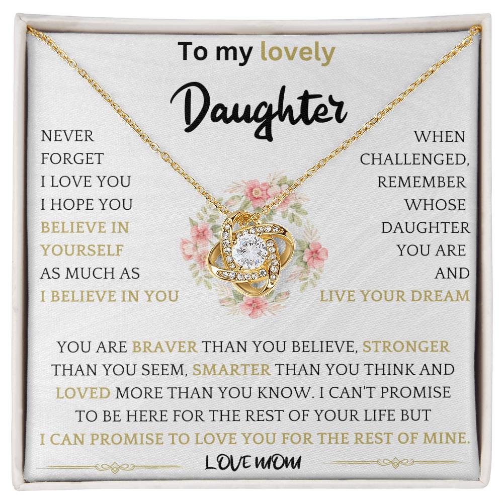 Live Your Dreams Necklace Gift For Daughter fbo