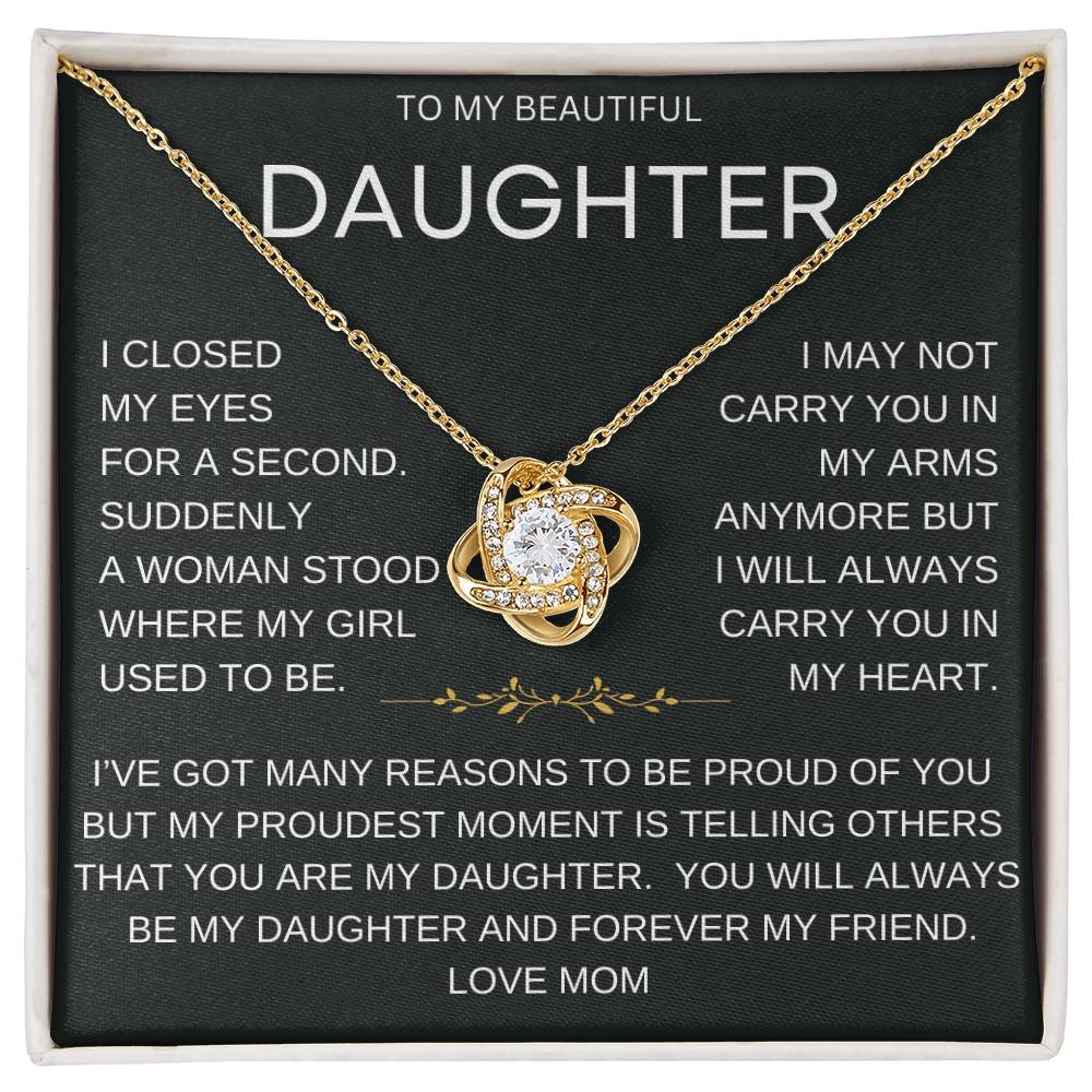 Forever Daughter Necklace Gift From Mom