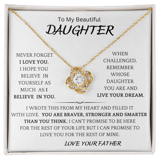 Promise Necklace Daughter Gift