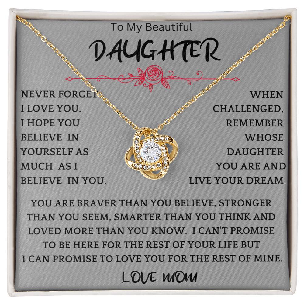 Live Your Dreams Necklace Gift For Daughter gr2