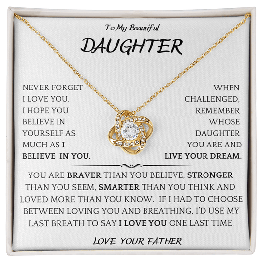 Braver Necklace Gift Daughter