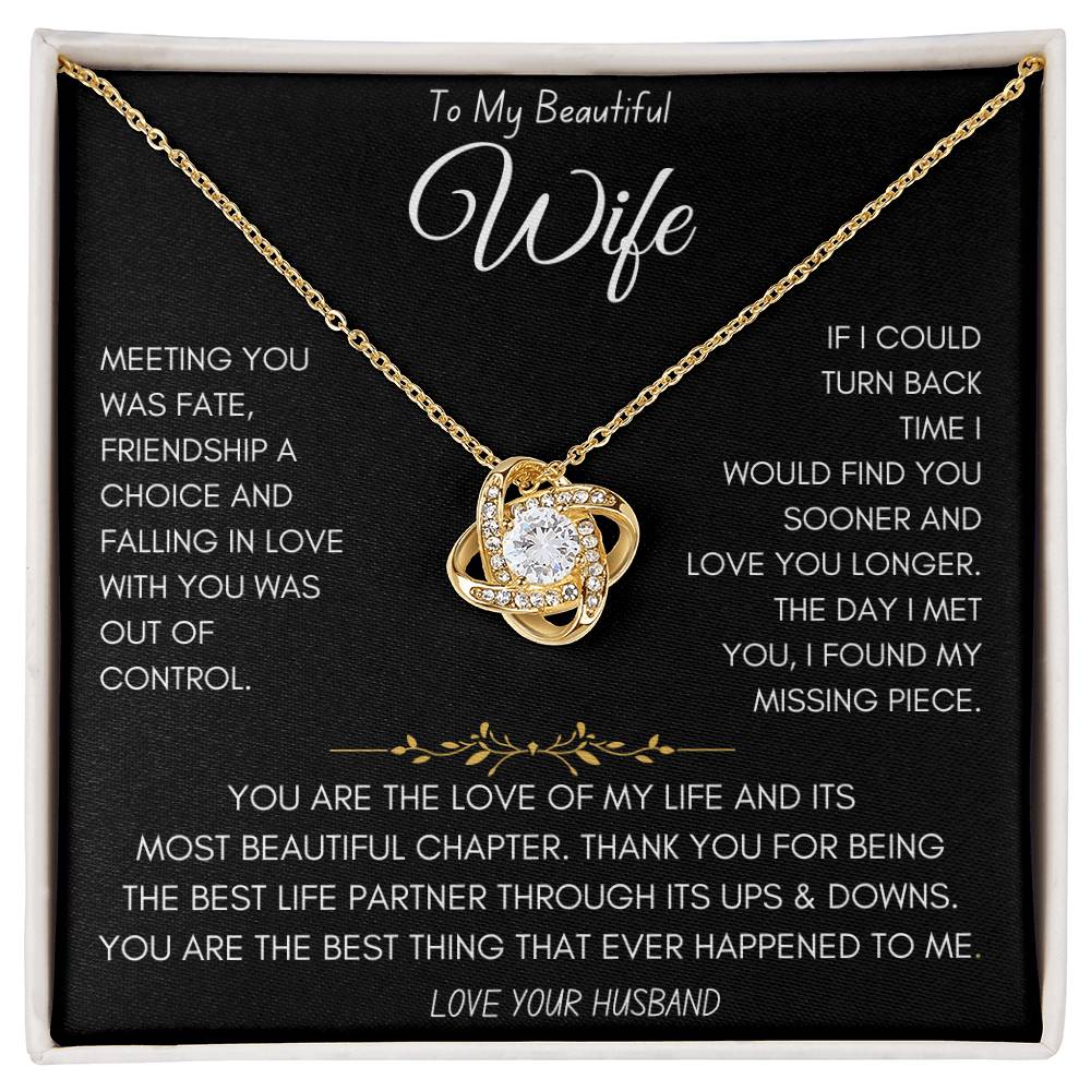 Love You Longer Necklace Wife Gift