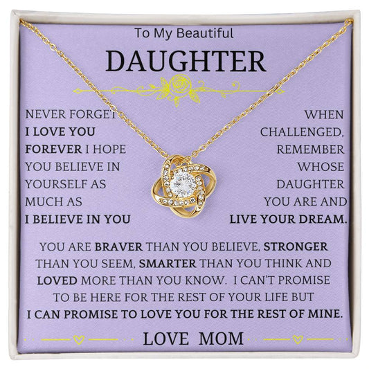 Live Your Dreams Necklace Gift For Daughter lby