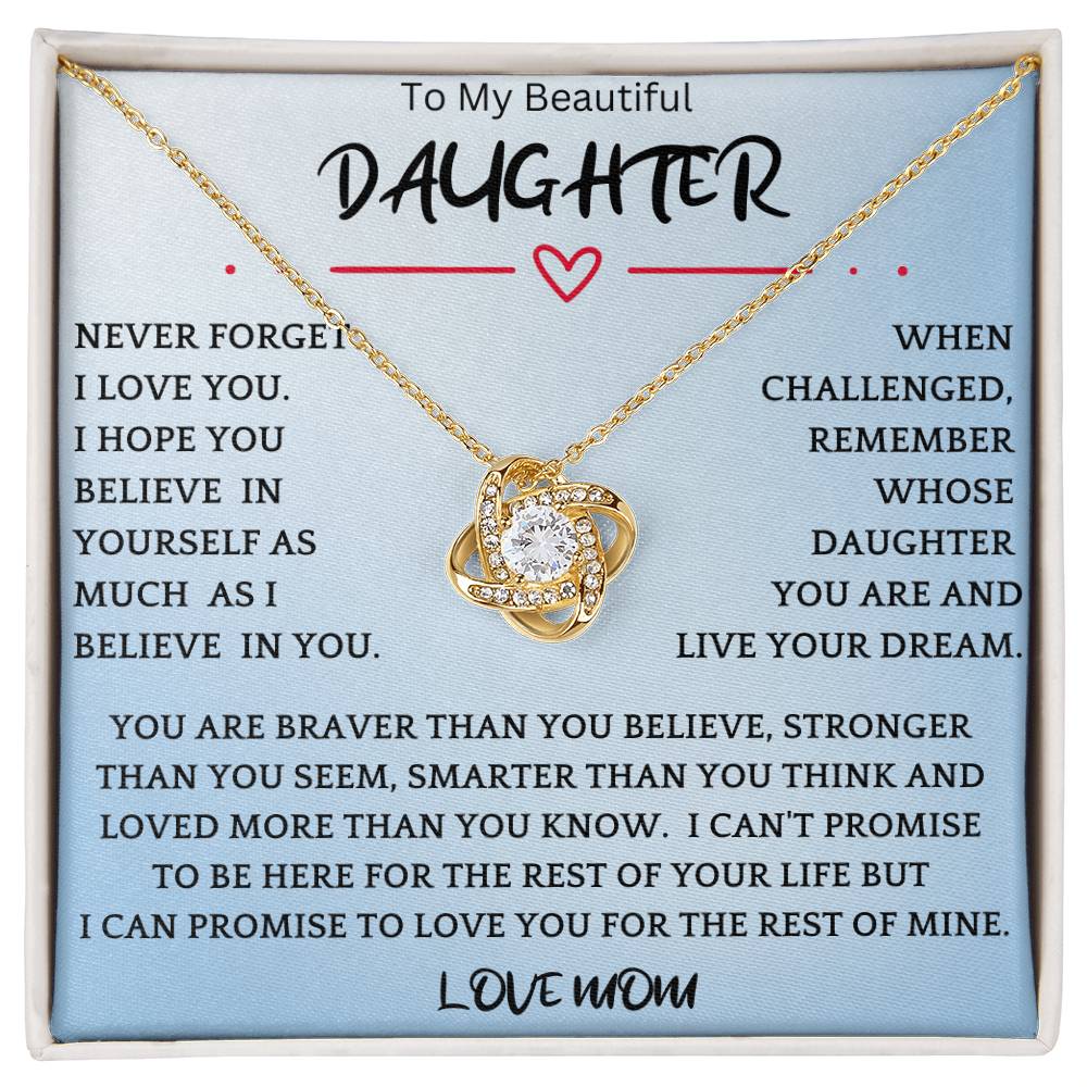 Live Your Dreams Necklace Gift For Daughter br