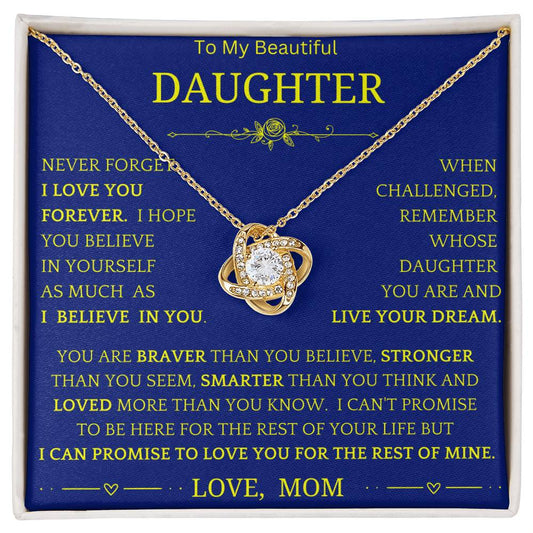 Live Your Dreams Necklace Gift For Daughter bg7