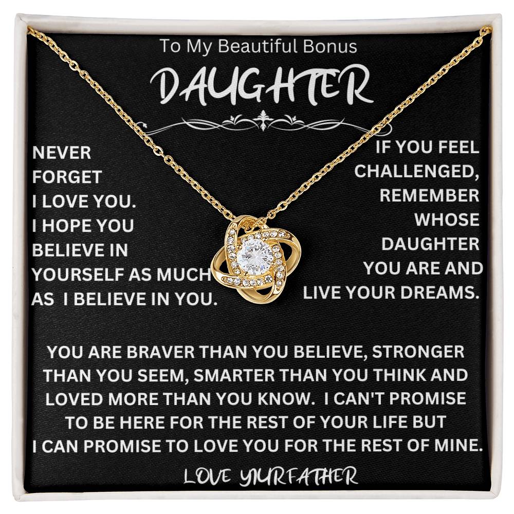 Bonus Daughter Necklace Father