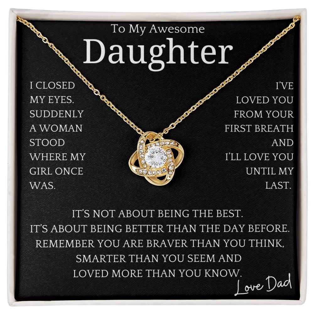 Better Than Before Necklace Gift For Daughter