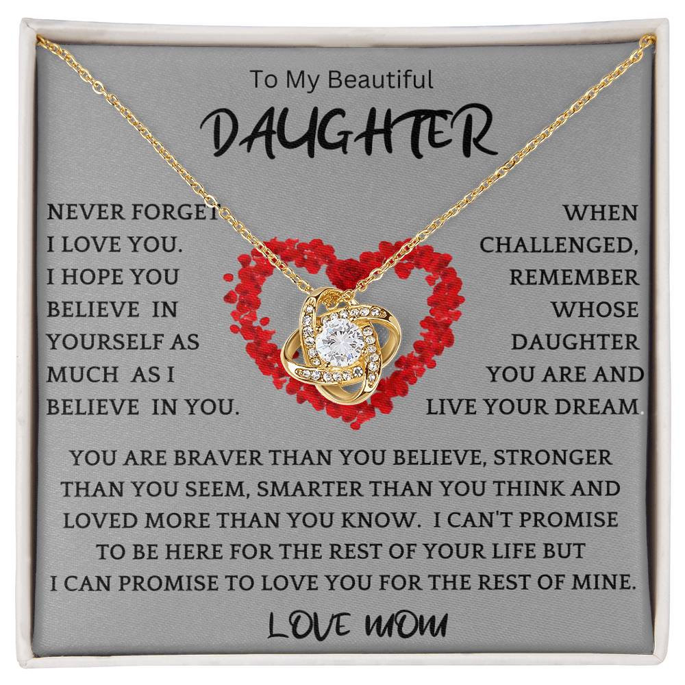 Live Your Dreams Necklace Gift For Daughter gr1