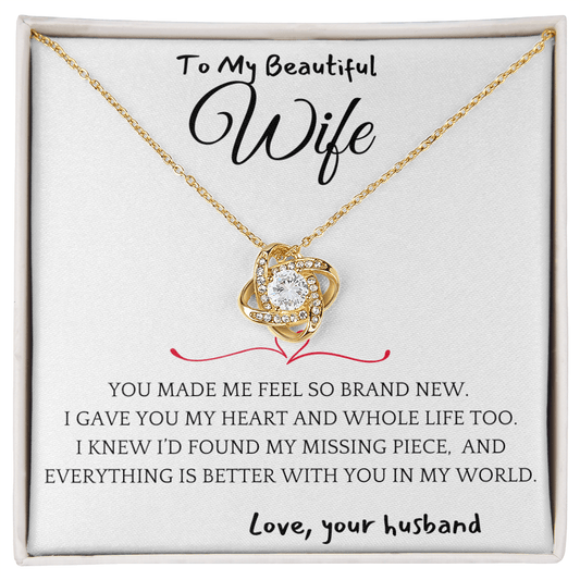 Better With You Wife Necklace