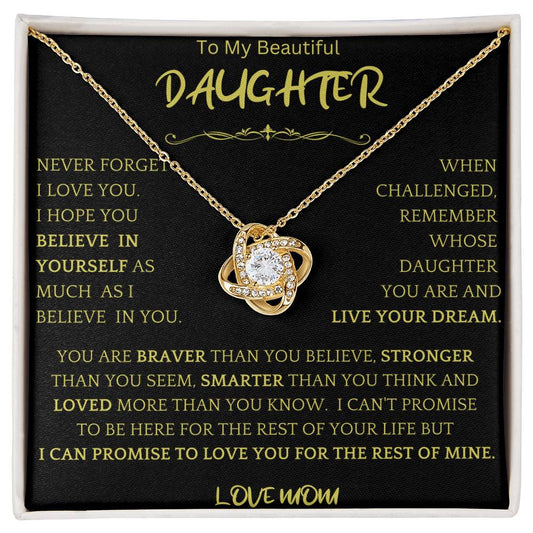 Live Your Dreams Necklace Gift For Daughter ob