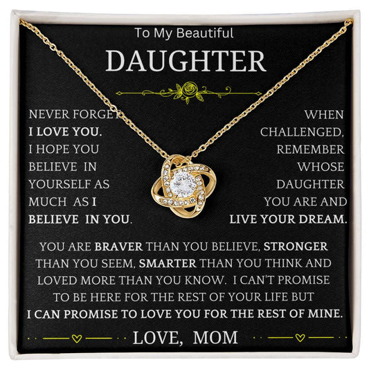 Live Your Dreams Necklace Gift For Daughter bwy