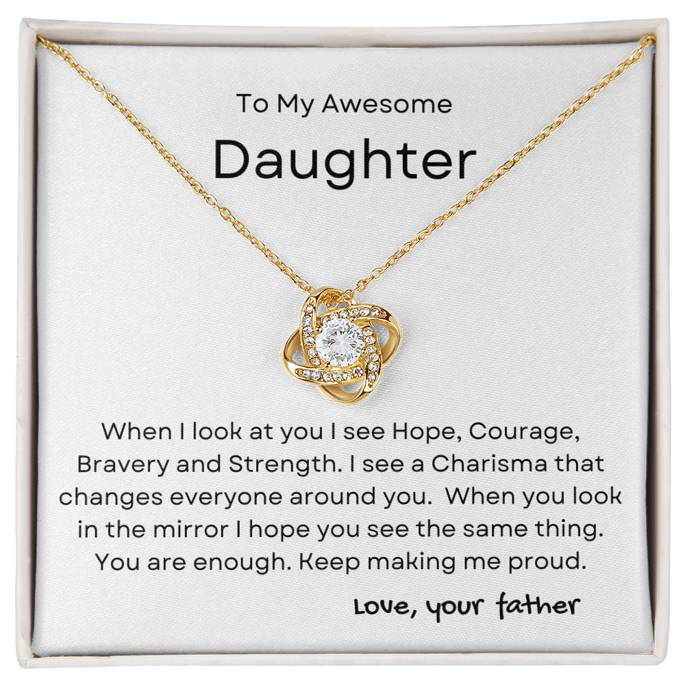 You Are Enough Daughter Necklace