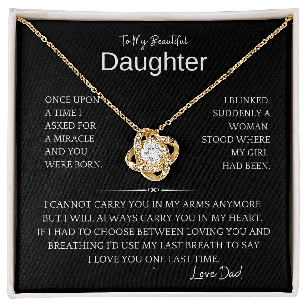 Daughter For Life Necklace