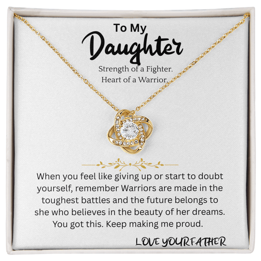 Warrior Necklace Gift For Daughter