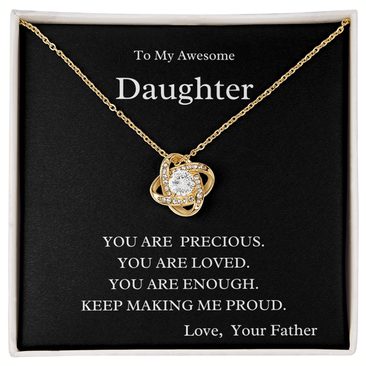 Making Me Proud Daughter Necklace