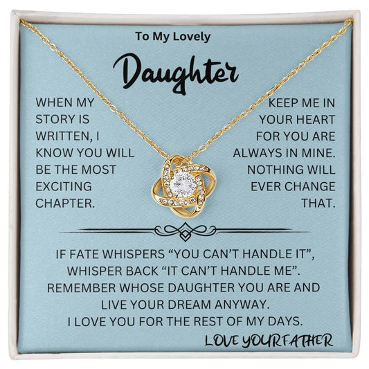 Whispers Back Necklace Daughter Gift