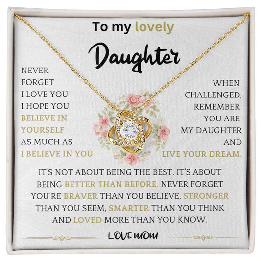 Better Than Before Necklace Gift For Daughter