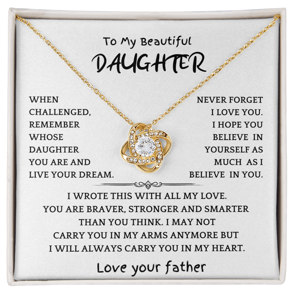 Awesome Daughter Necklace Gift