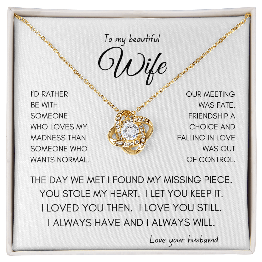 Love You Still Wife Necklace