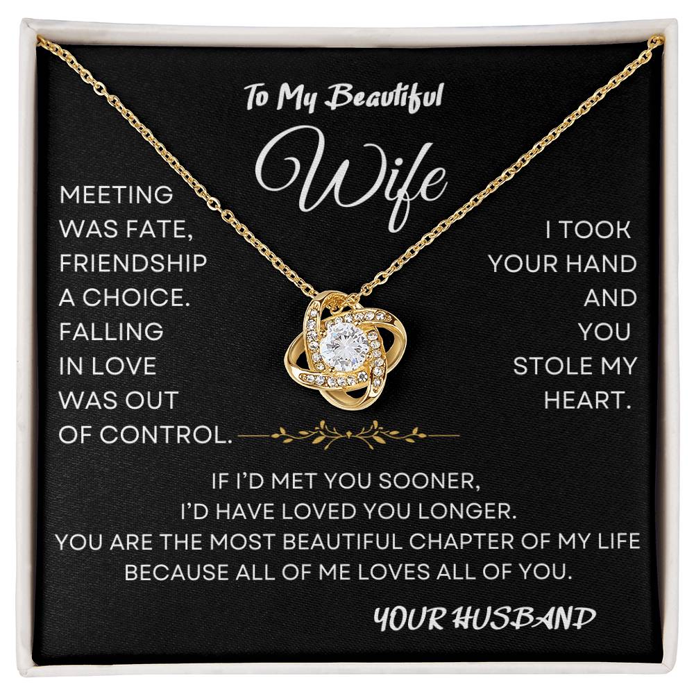 Beautiful Chapter Necklace Gift Wife