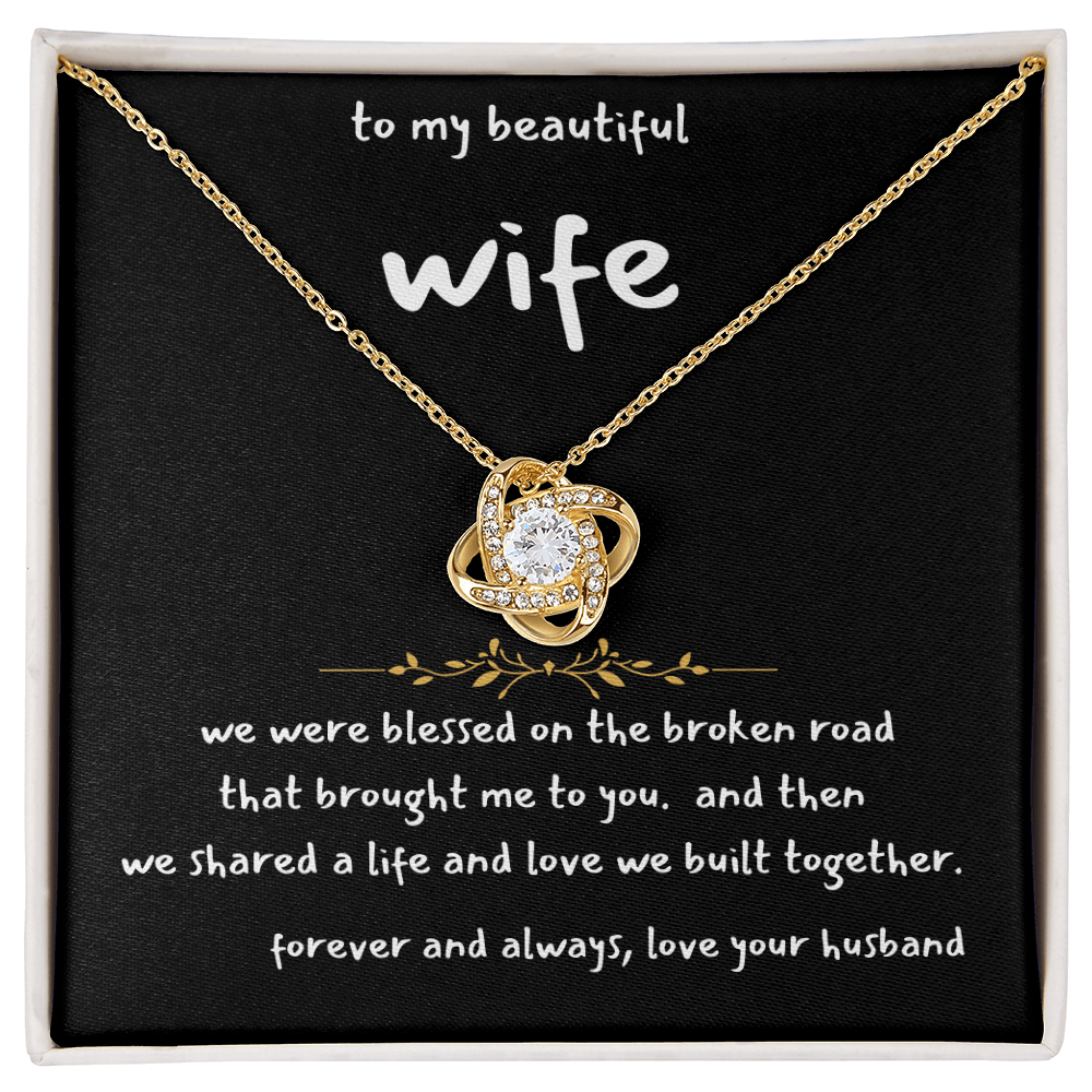 blessed together wife necklace