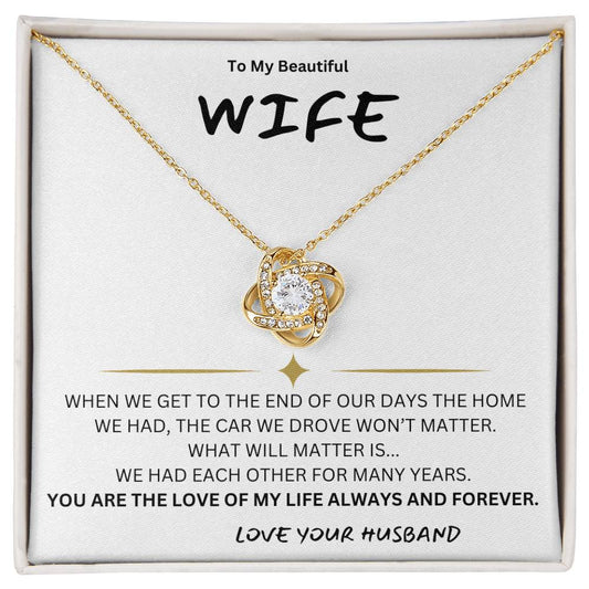 Love Of My Life Wife Necklace