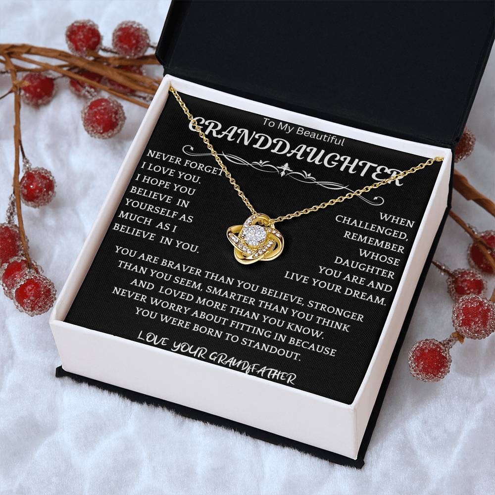 Live Your Dreams Necklace Gift From Grandfather