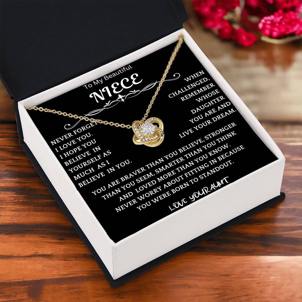 Live Your Dreams Necklace Gift For Niece