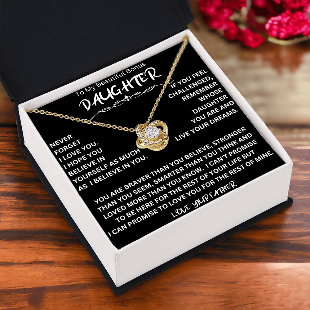 Bonus Daughter Necklace Father