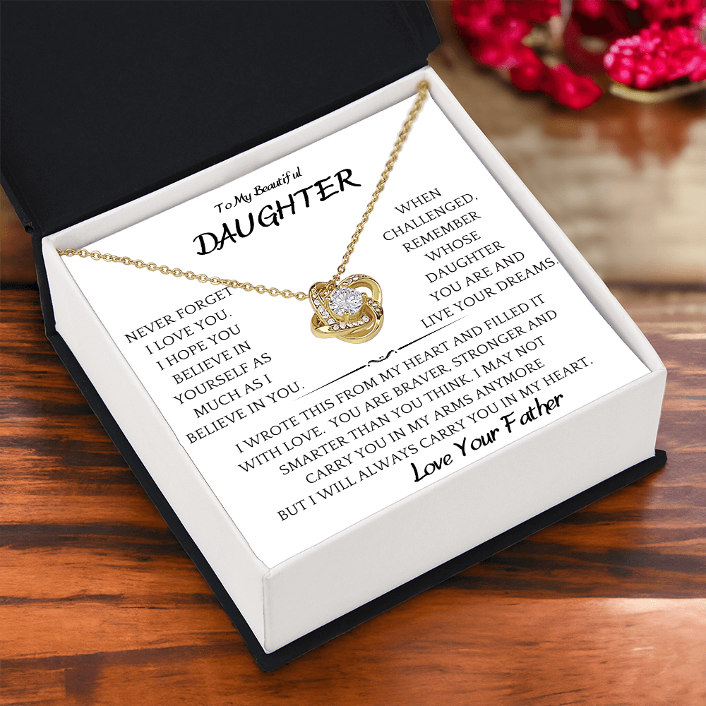 Believe In You Daughter Necklace