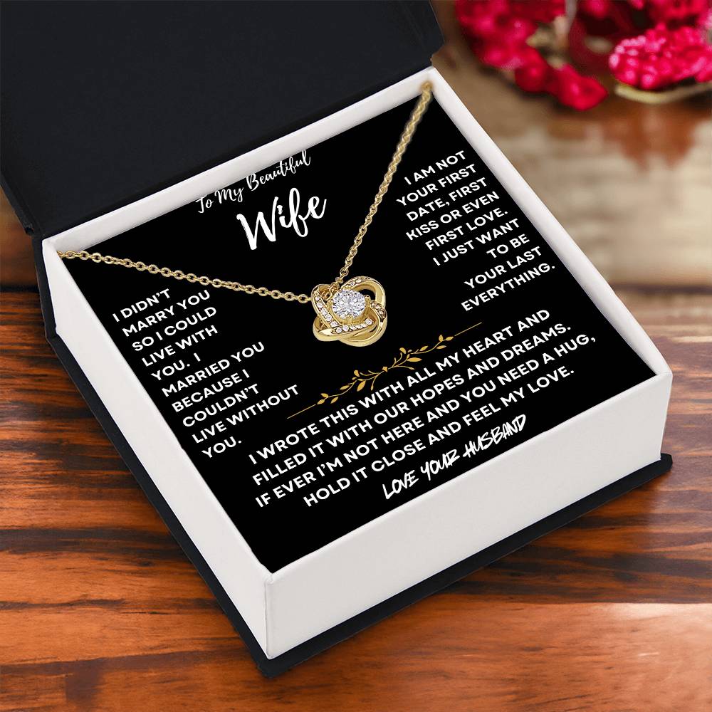 Not Without You Necklace Gift For Wife