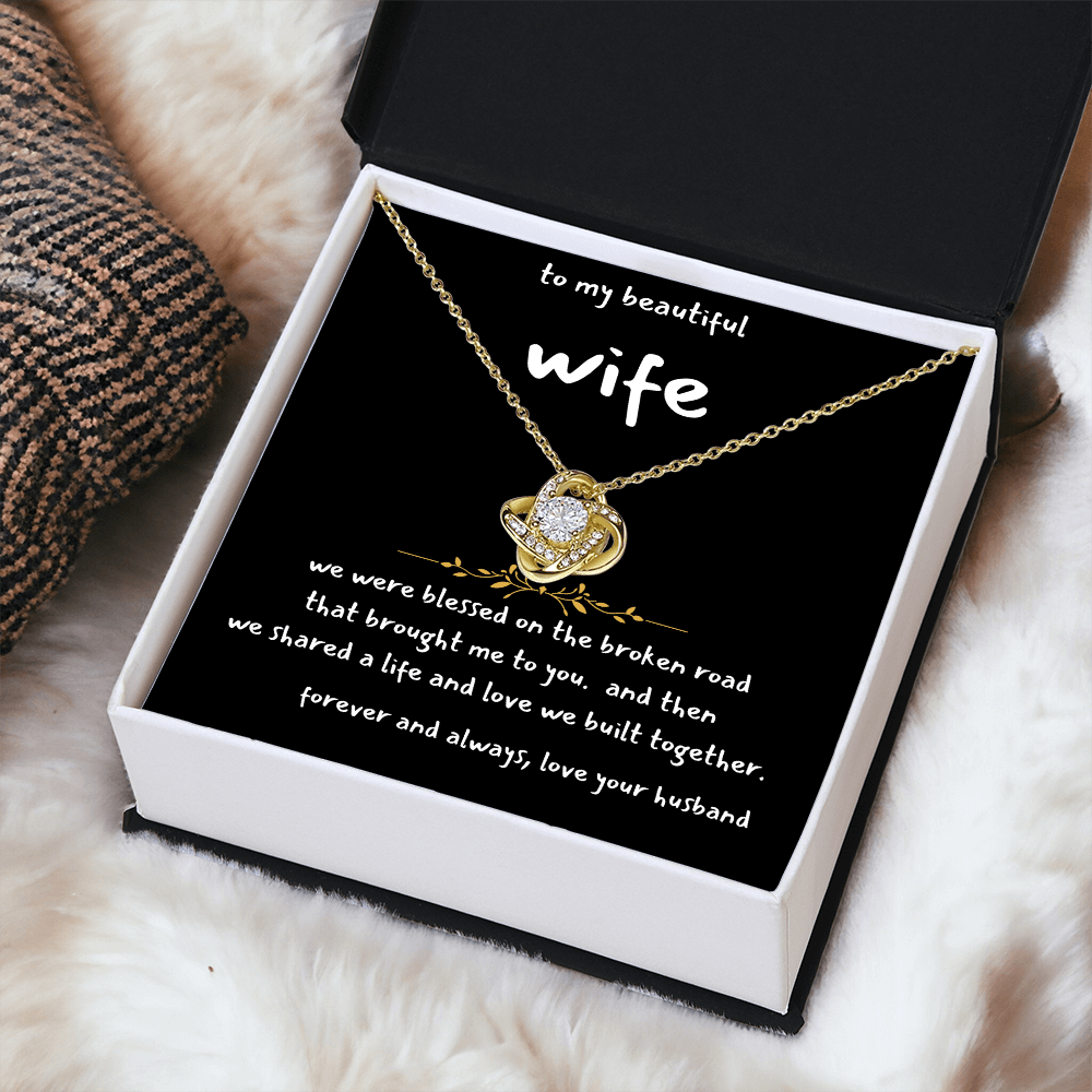 blessed together wife necklace