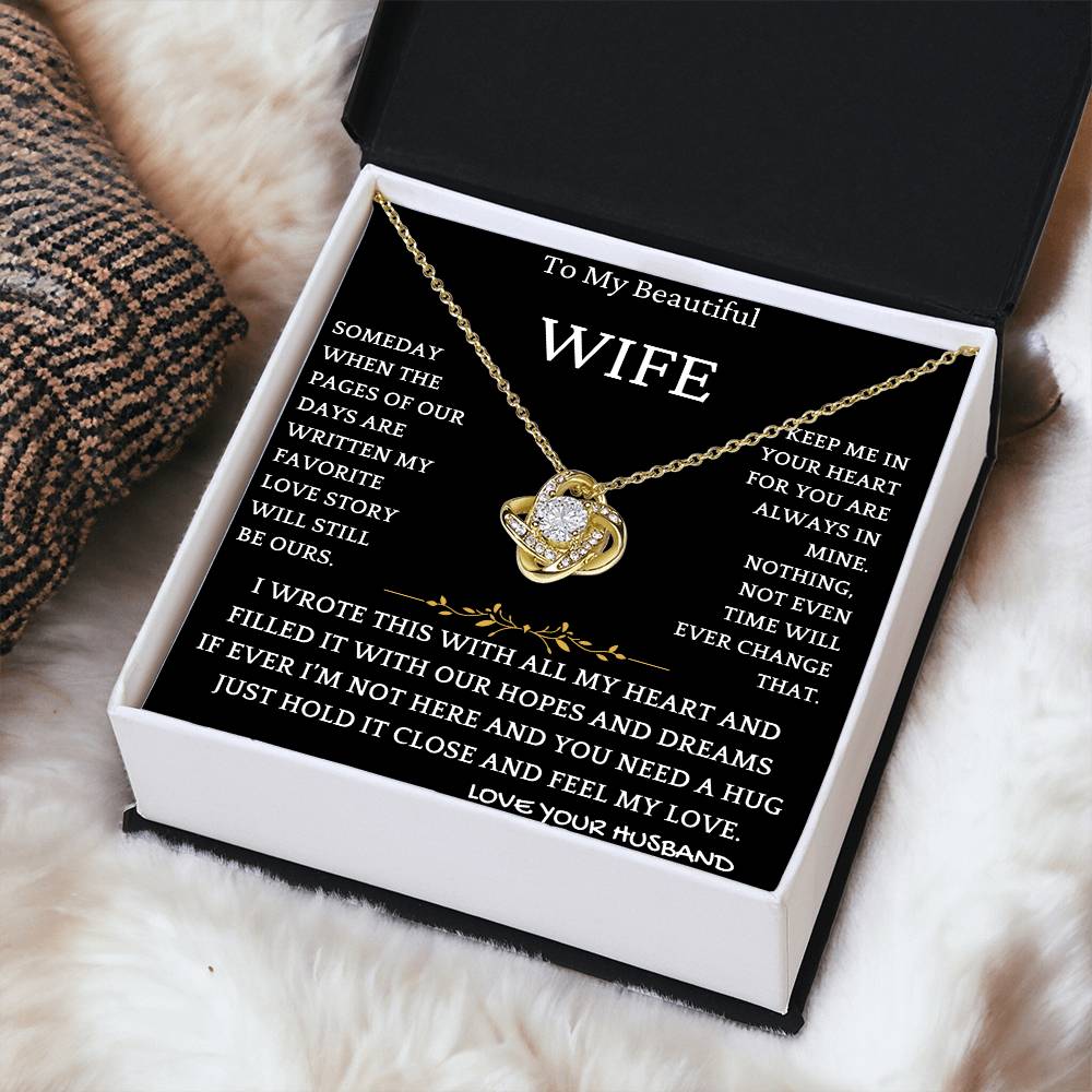 Heartfelt Wife Gift Necklace