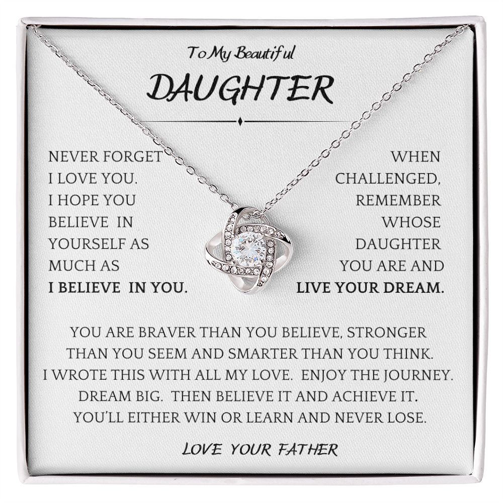 Achieve It and Believe It Daughter Gift