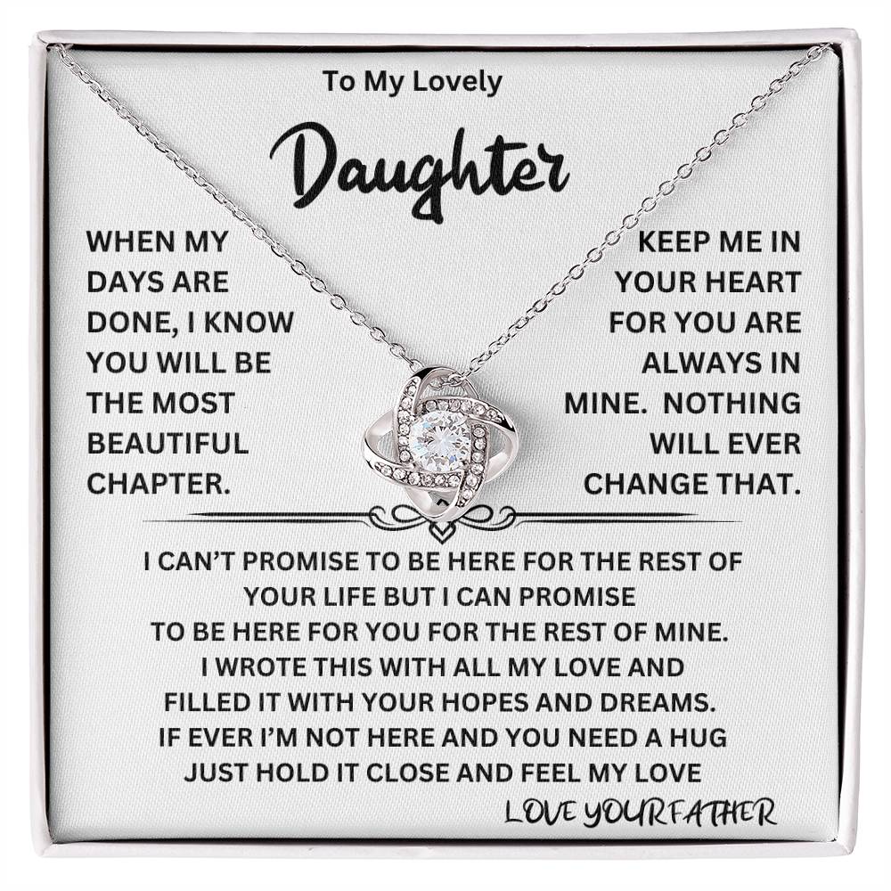 Beautiful Chapter Necklace Gift For Daughter