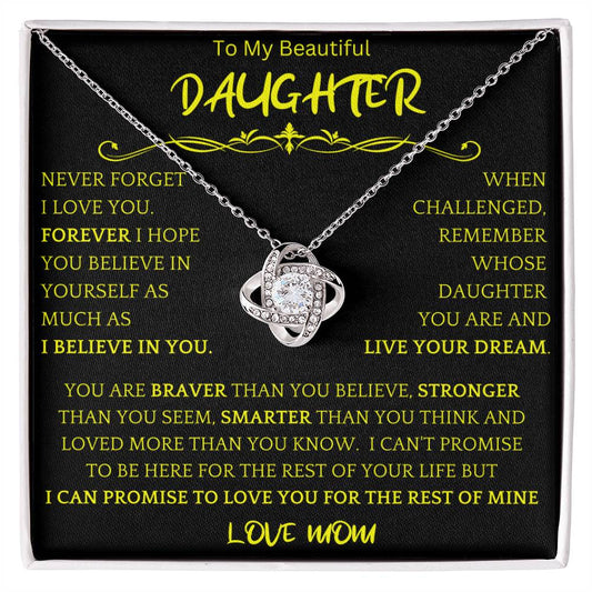 Live Your Dreams Necklace Gift For Daughter by01