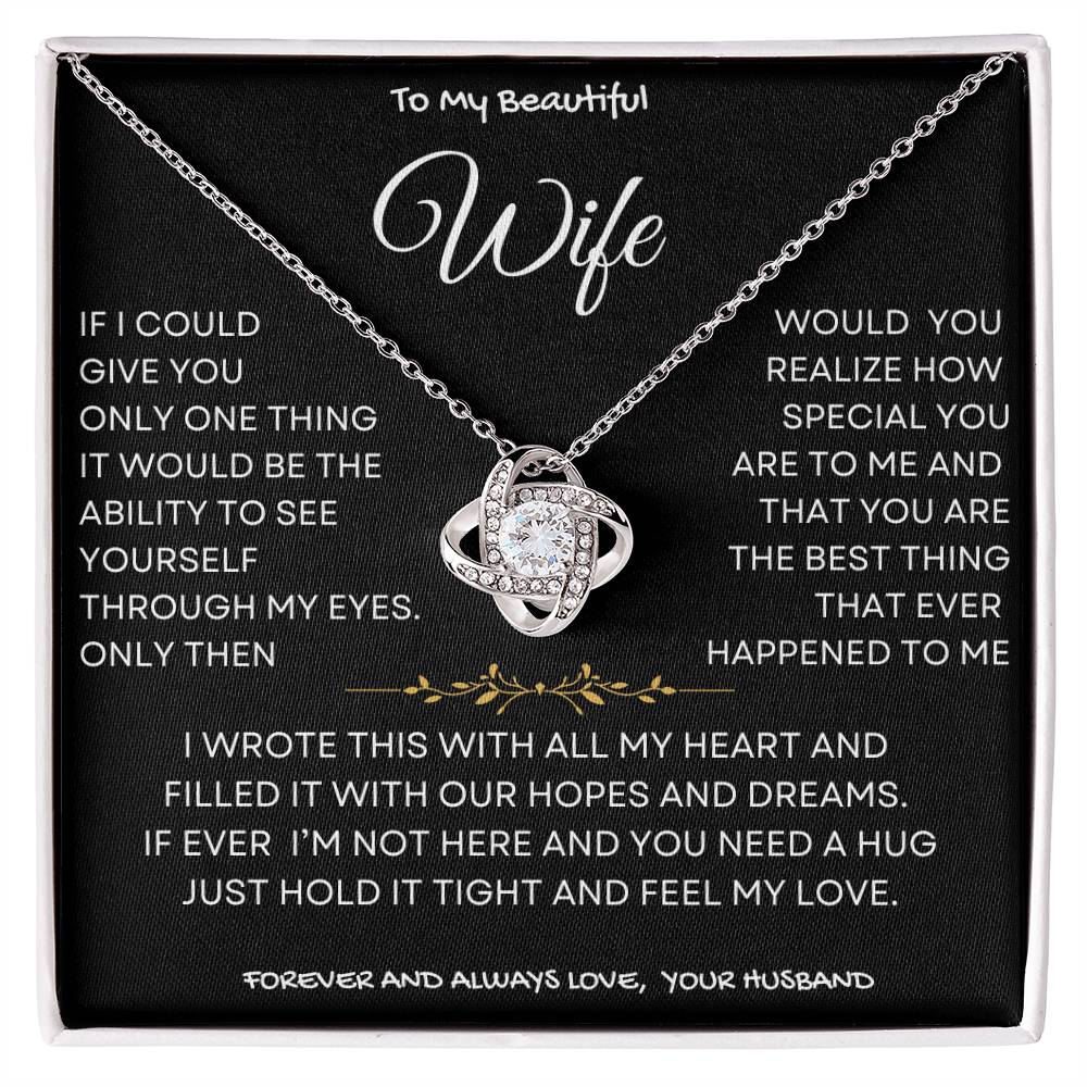 Through My Eyes Necklace Wife Gift