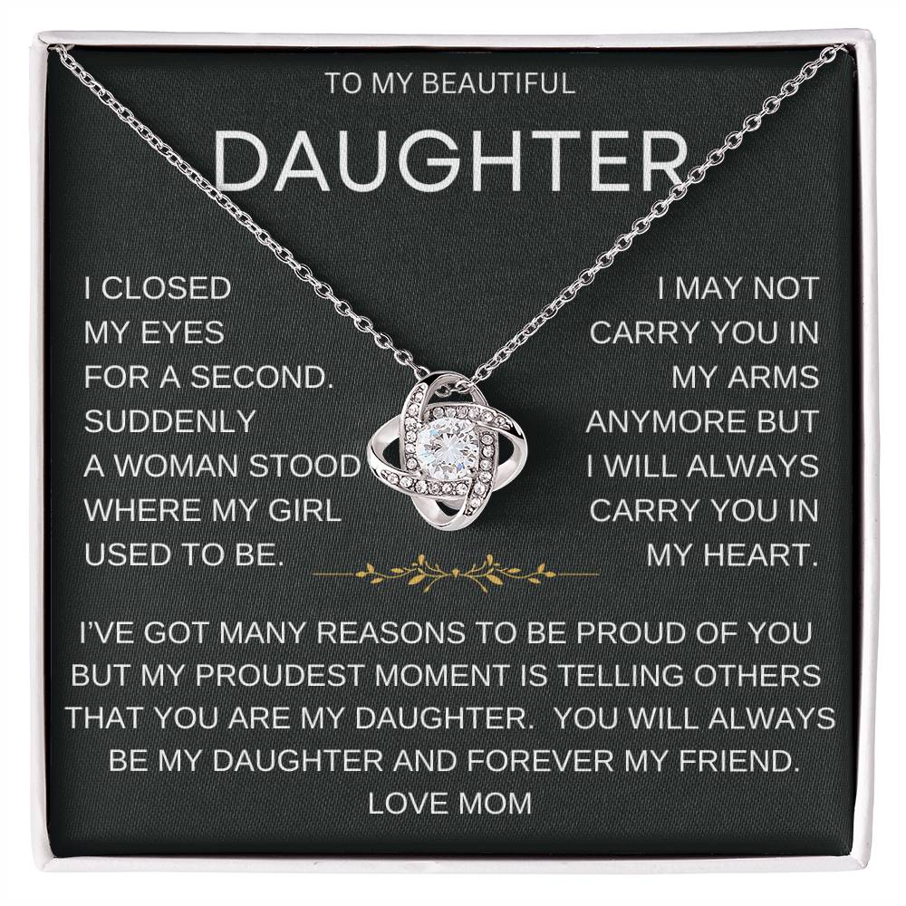 Forever Daughter Necklace Gift From Mom