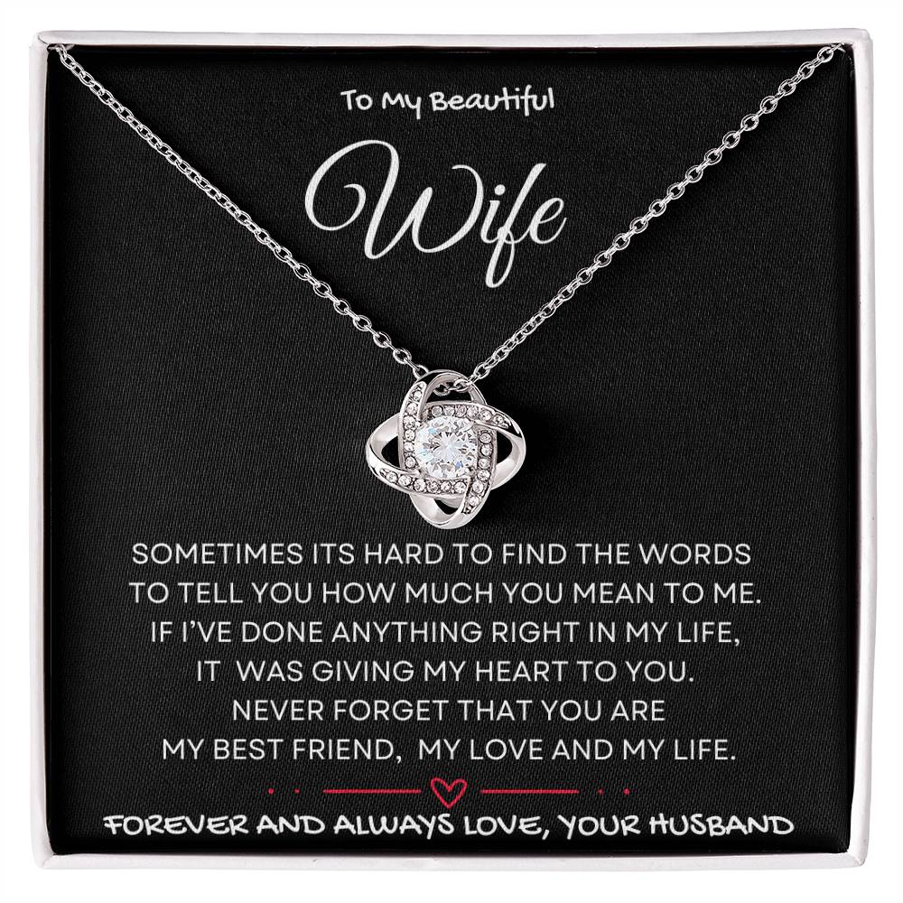 Gave My Heart Necklace Wife Gift