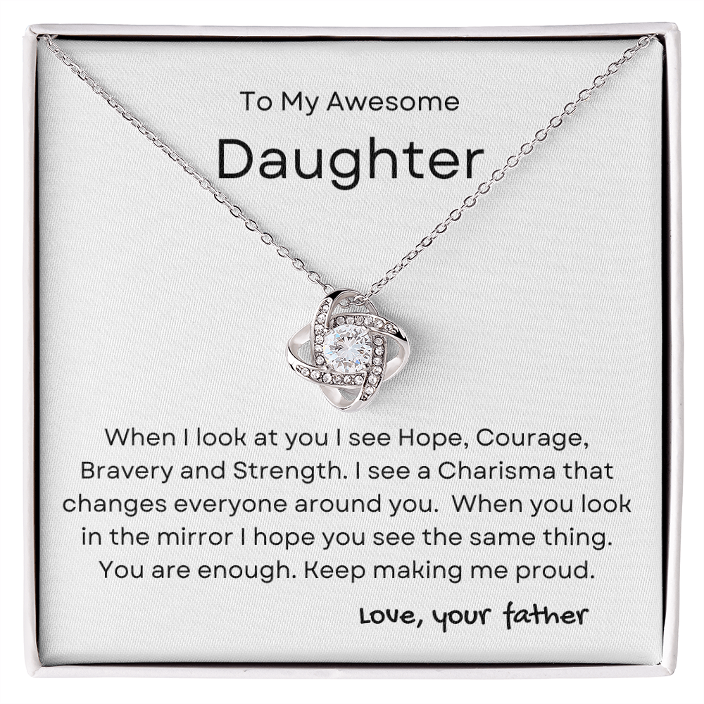 You Are Enough Daughter Necklace