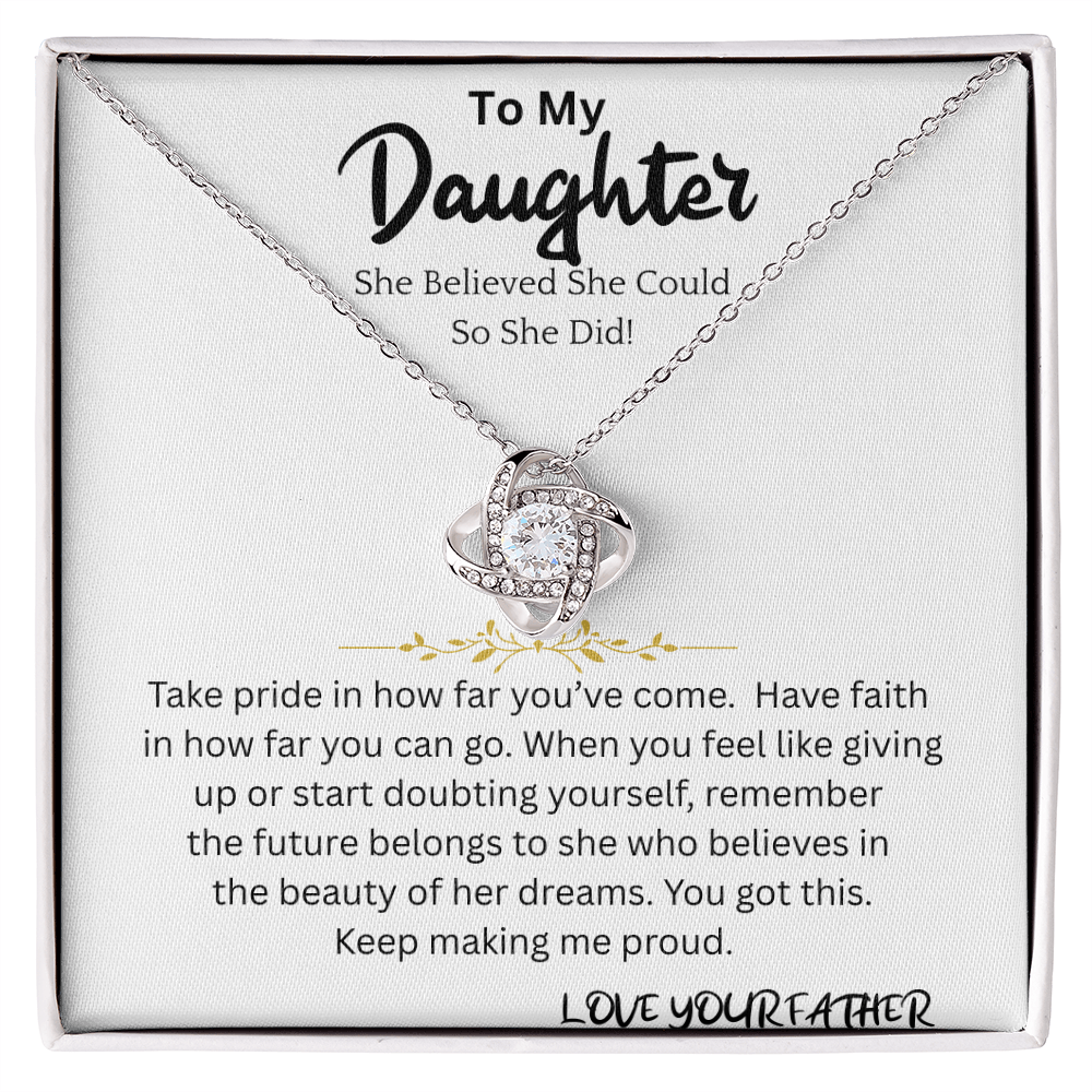 Believed She Could Necklace Gift For Daughter