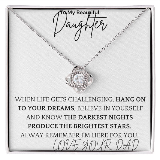 Challenging Life Necklace Gift For Daughter