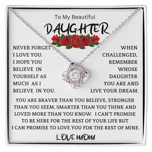 Live Your Dreams Necklace Gift For Daughter wbr