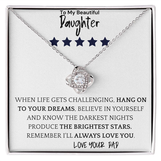 Dreams Stars Necklace Gift For Daughter