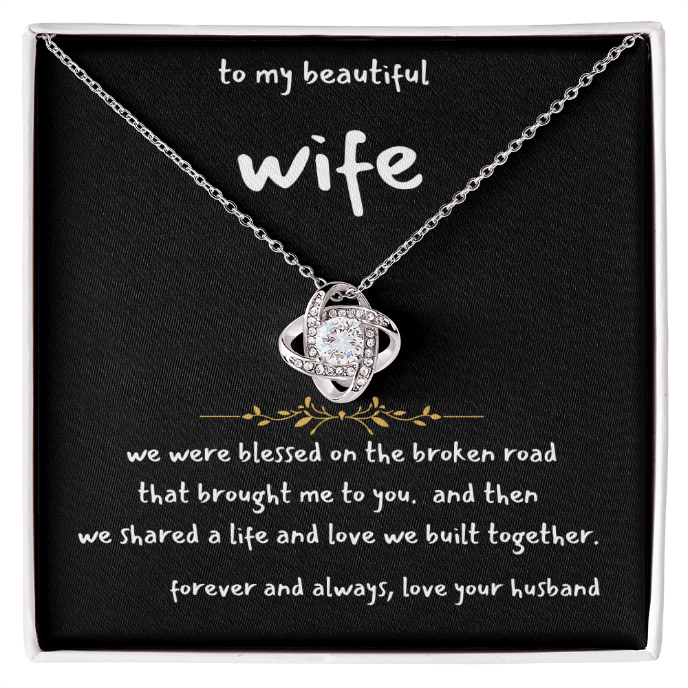 blessed together wife necklace