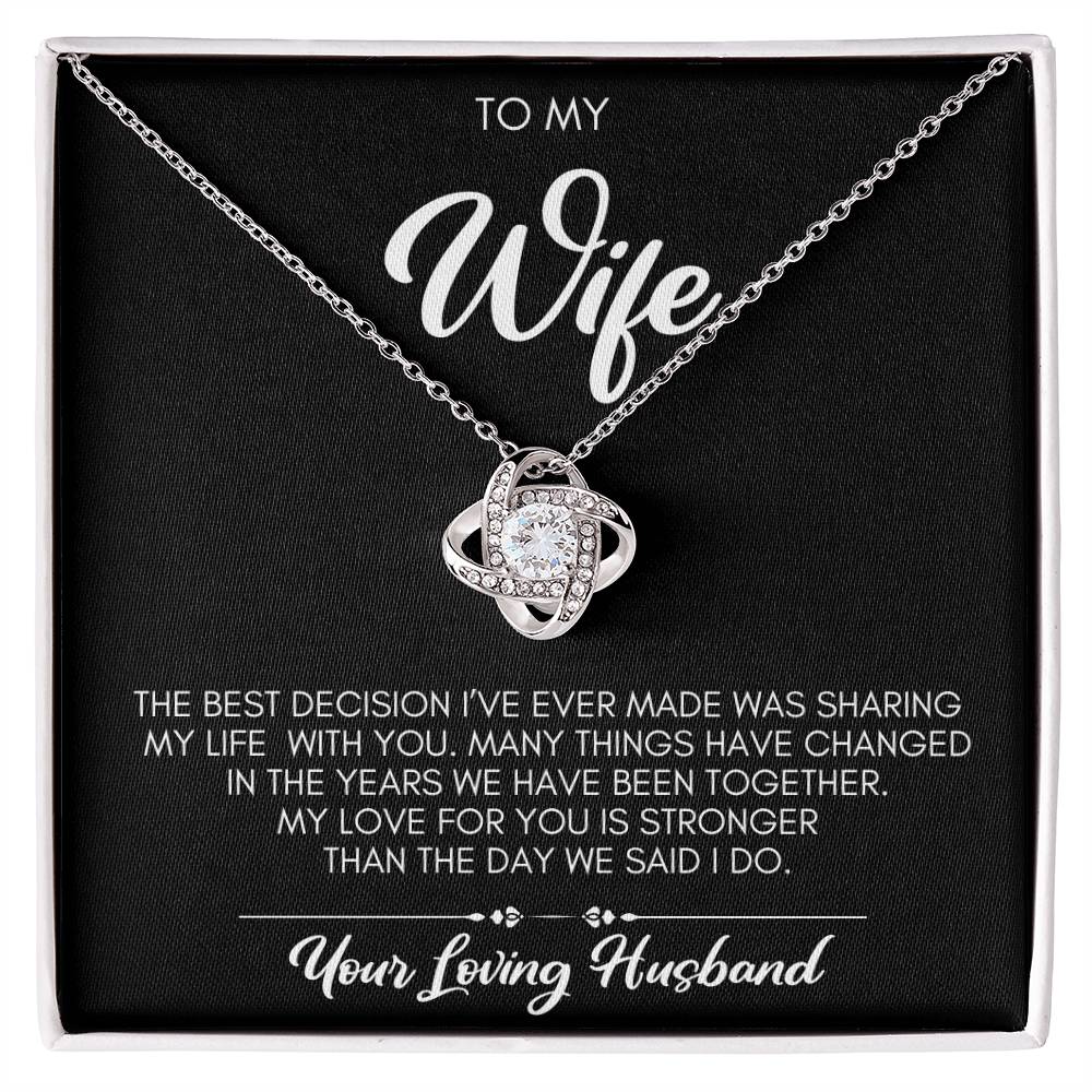 Best Decision Necklace Gift Wife