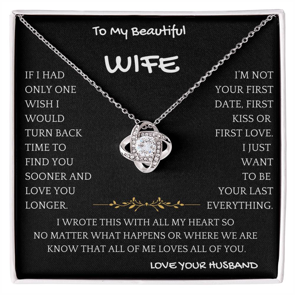 First Kiss Necklace Gift Wife