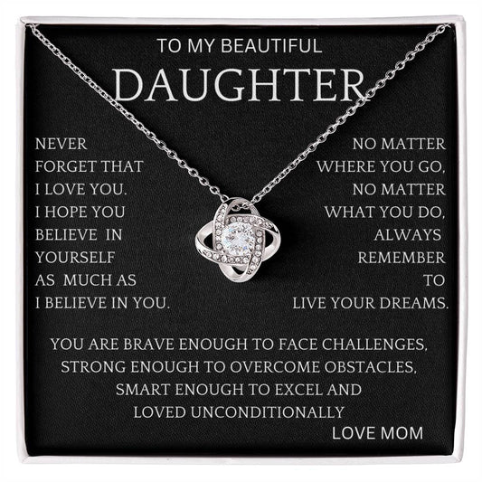 Brave Enough Necklace Gift For Daughter