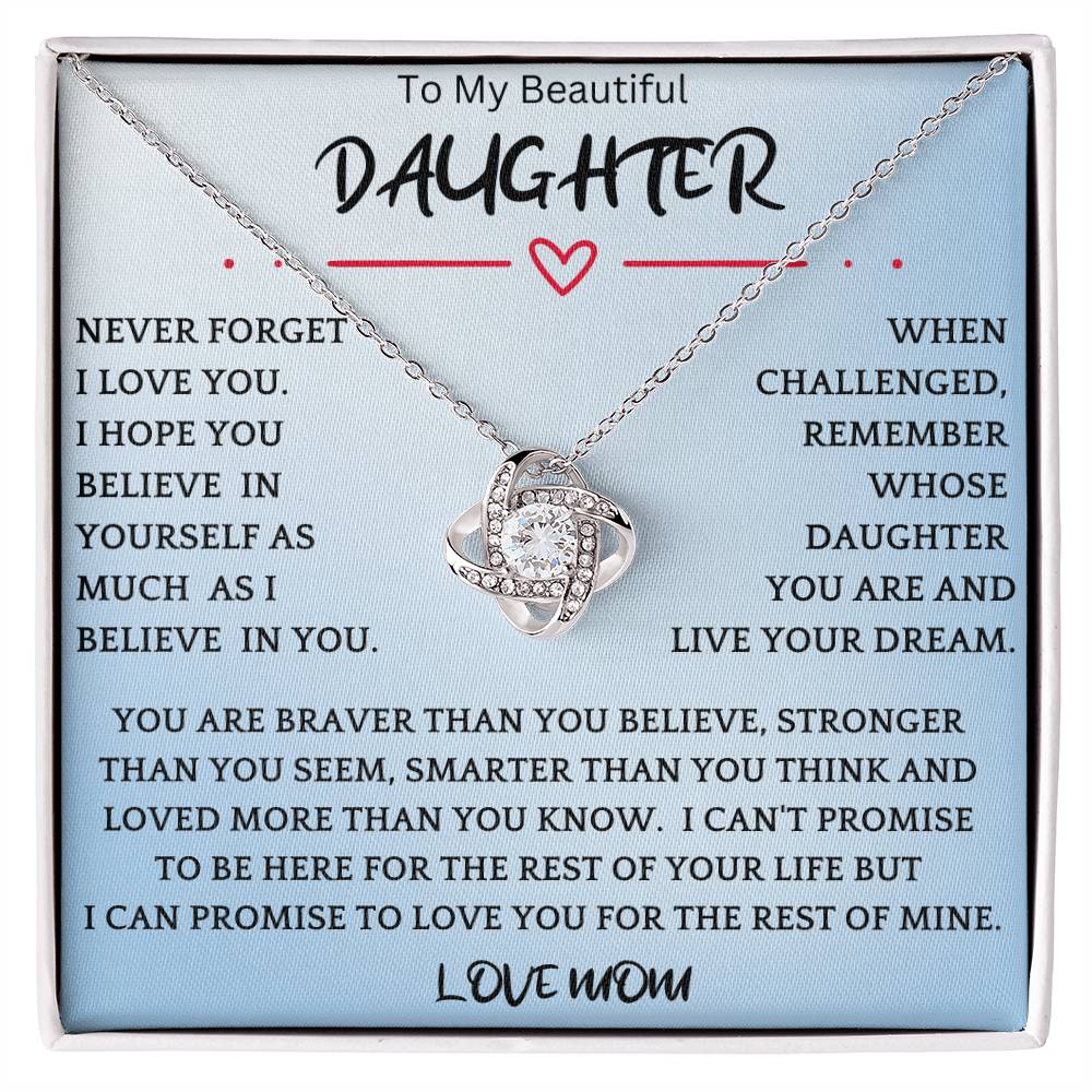 Live Your Dreams Necklace Gift For Daughter br