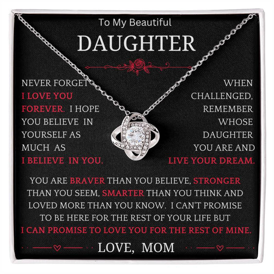 Live Your Dreams Necklace Gift For Daughter bwr5